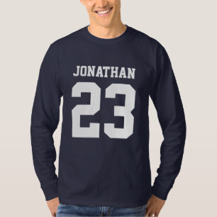 Numéro personnalisé Hommes Sport Jersey T-shirt