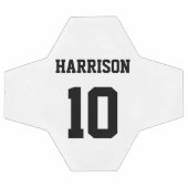 Numéro personnalisé noir personnalisé du nom de l' (Plat)