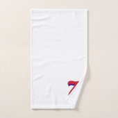 Numéro Sept Chanceux (Serviette à main)