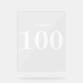 Numéro Texte simple de la typographie blanche mode (Recto)