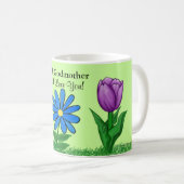 Numéro Un Godmère Floral Mugs Personnalisés (Devant droit)