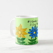 Numéro Un Godmère Floral Mugs Personnalisés (Devant gauche)