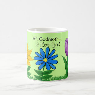 Numéro Un Godmère Floral Mugs Personnalisés