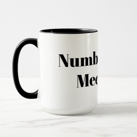 Numéro un Mug de café mécanique (Gauche)