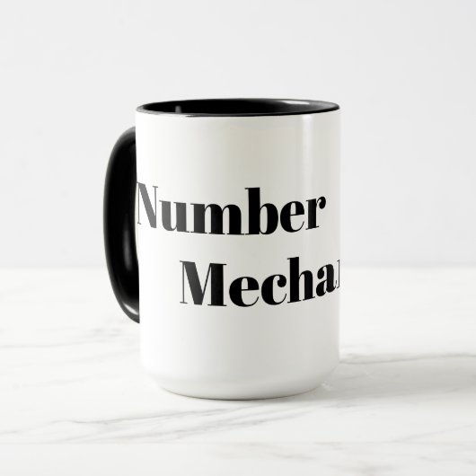 Numéro un Mug de café mécanique (Devant gauche)