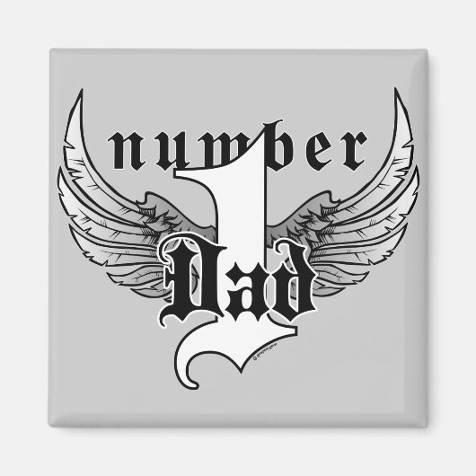 Numéro un papa Magnet (Devant)