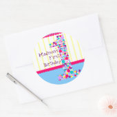 Numéro un, premier autocollant d'anniversaire (Enveloppe)