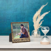 NUMERO UNO PAPA Rustic Wood vader foto Fotoplaat (Insitu)