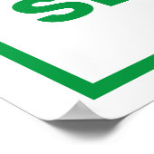 Numéro vert dix-sept Poster (Coin)