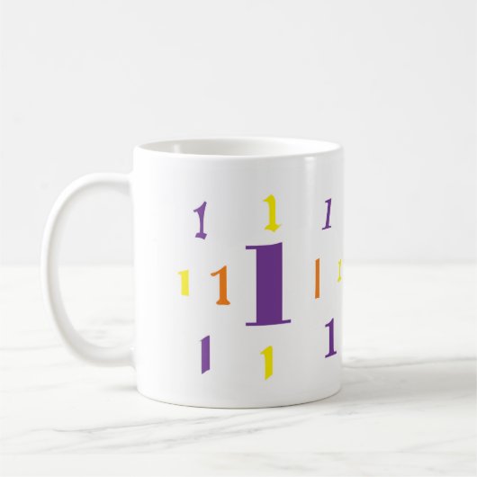 Numérologie 1 Mug (Gauche)