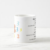 Numérologie 3 Mug (Centre)
