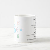 Numérologie 6 Mug (Centre)