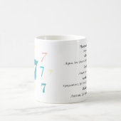 Numérologie 7 Mug (Centre)