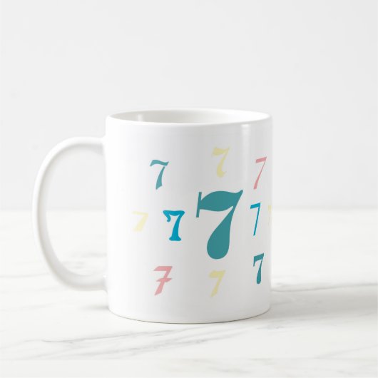 Numérologie 7 Mug (Gauche)