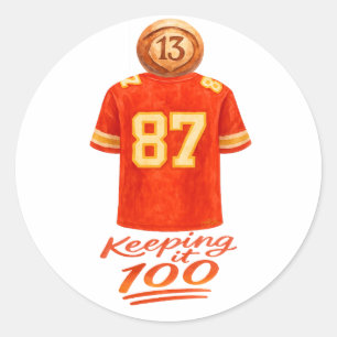 Numerologie Het Telt Op: Het 100 Erbij Houden Ronde Sticker