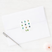numéros 1 à 10. Stickers & Étiquettes (Enveloppe)