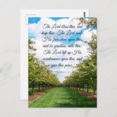 Numéros 6:24-26 carte postale (Devant / Derrière)