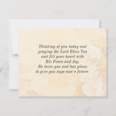 Numéros 6:24-26 Le Seigneur vous bénisse Carte Pla (Dos)