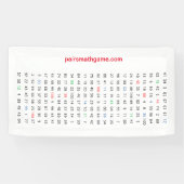 Numéros Bannière 1 mini (Horizontal)