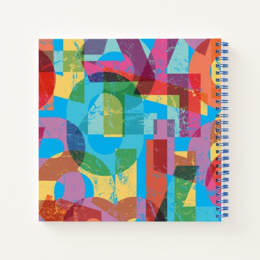 Numéros colorés Journal avec nom (Dos)