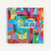 Numéros colorés Journal avec nom (Devant)