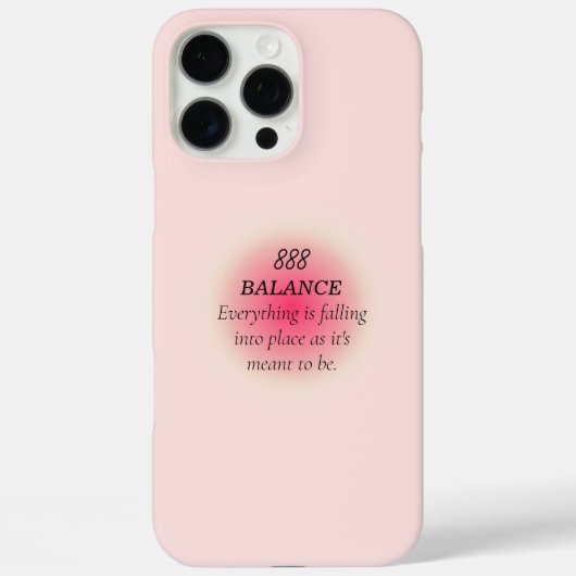 Numéros d'ange iPhone 16 Pro Max Coque - Vibes ros (Verso)