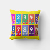 Numéros de maths précoces 1 à 10 coussin (Recto)