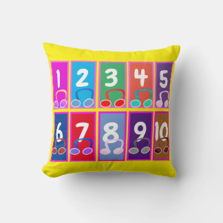 Numéros de maths précoces 1 à 10 coussin