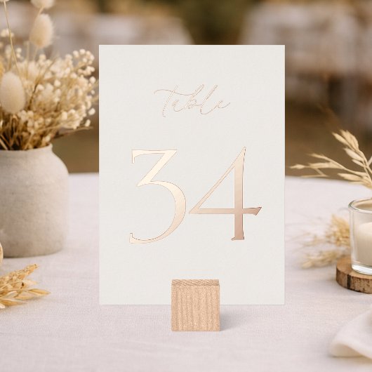 Numéros de table 30–39 | Vrai feuillet d'or