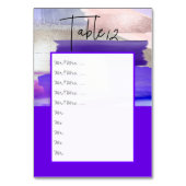 Numéros de table à fixer au tableau Nos. à l'aquar (Par défaut)