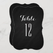 Numéros de table à tableau noir avec support (Devant / Derrière)