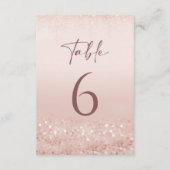 Numéros de table Anniversaire 18 ans Paillettes Ro (Dos)