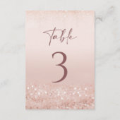 Numéros de table Anniversaire 21 ans Paillettes Ro (Dos)