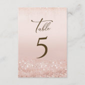 Numéros de table Anniversaire 80 ans Paillettes Ro (Devant)