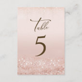Numéros de table Anniversaire 80 ans Paillettes Ro (Dos)