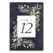 Numéros de table ardoise à verdure aquarelle (Par défaut)