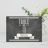 NUMÉROS DE TABLE ARDOISE MODERNES (Debout devant)