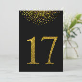 Numéros de table Black and Gold Wedding Party (Debout devant)