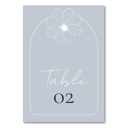 Numéros de table bleu foncé (Par défaut)