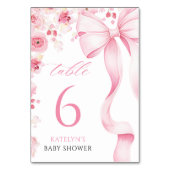 Numéros de table Coquette Baby in Bloom (Dos)