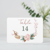 Numéros de table d'automne romantique (Debout devant)