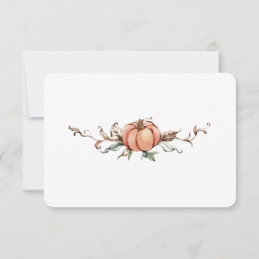 Numéros de table d'automne romantique (Dos)