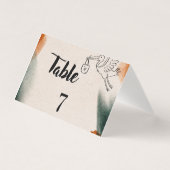 Numéros de table de Baby Shower Éditables | Style (Front)
