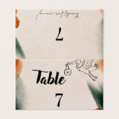 Numéros de table de Baby Shower Éditables | Style (Outside Unfolded)