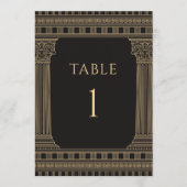 Numéros de table de fête de la Grèce antique éléga (Devant)