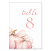 Numéros de table de la cale rose citrouille (Par défaut)