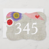 numéros de table de mariage (Dos)