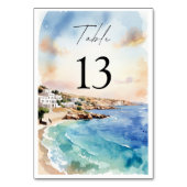 Numéros de table de mariage à Santorin | Méditerra (Dos)