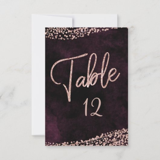 Numéros de table de mariage au vin de Bourgogne et (Devant)