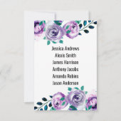 Numéros de table de mariage avec Menthe & Violet P (Dos)